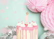 Picture of CANDLE CROWN PINK NUMBER 1